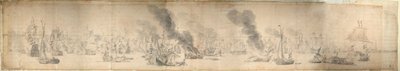 Slaget vid Öresund, 29 oktober 1658, ca 1658 (papper) av Willem van de the Elder Velde