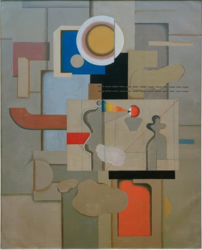 ateljébild av Willi Baumeister