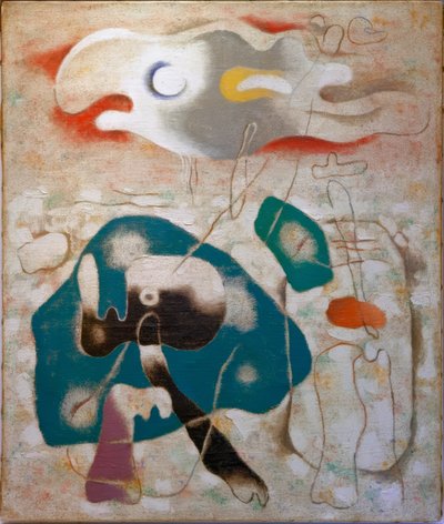 Eidos mit großer Amöbe von Willi Baumeister