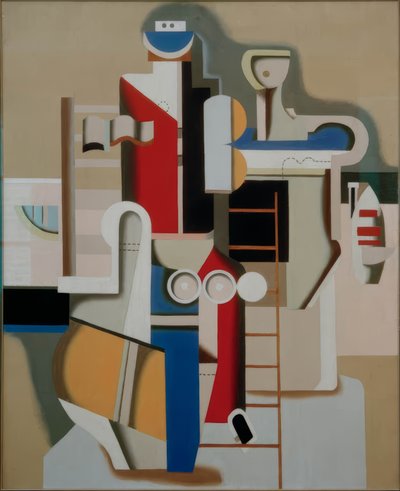 Flytkropp på stegen av Willi Baumeister