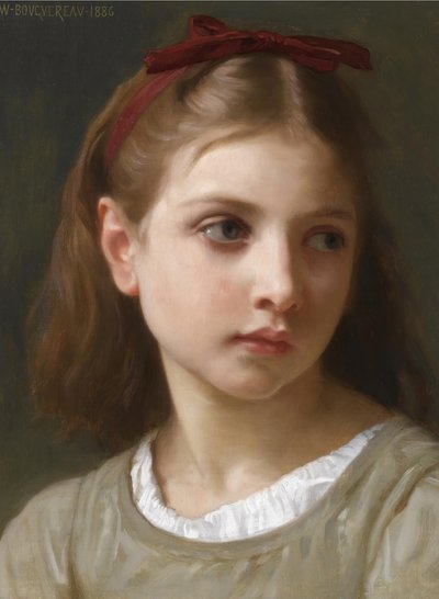 Porträtt av en liten flicka av William Adolphe Bouguereau