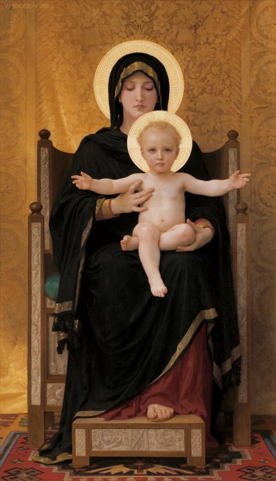 Jungfru och barn av William Adolphe Bouguereau