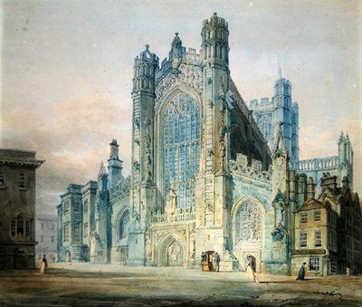 Utsikt över en katedral av Joseph Mallord William Turner