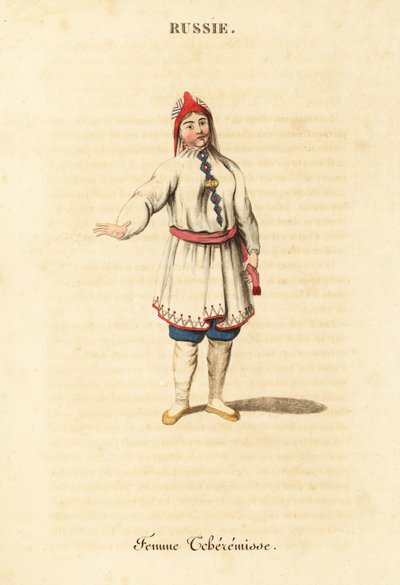Sommarklänning av en Mari kvinna av William (after) Alexander