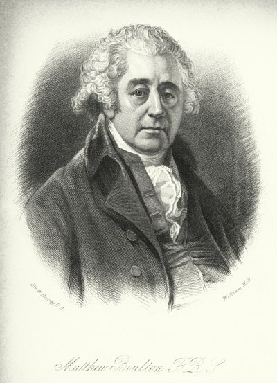 Matthew Boulton, FRS (gravyr) av William (after) Beechey
