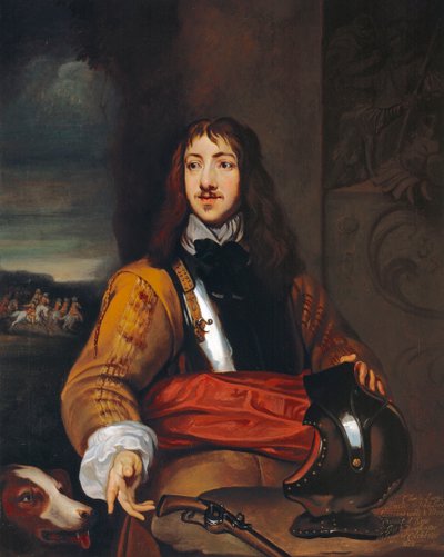 Överste Richard Neville eller Sir Charles Lucas (1615-76) ca. 1643 (olja på duk) av William (after) Dobson