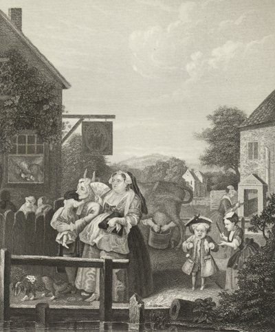 Kväll - London - av William (after) Hogarth