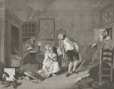 Äktenskap a la Mode av William (after) Hogarth