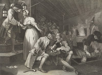 The Thieves Den - av William (after) Hogarth