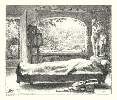 Det öde huset (gravyr) av William (after) Mulready