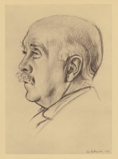 Porträtt av Max Beerbohm (litografi) av William (after) Rothenstein
