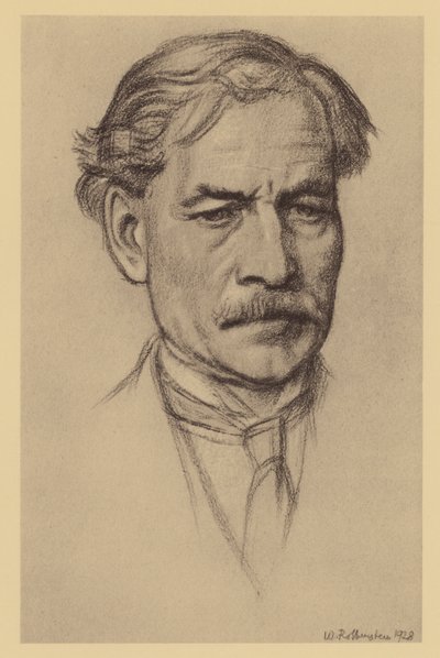 Porträtt av Rt Hon J Ramsay Macdonald (litografi) av William (after) Rothenstein