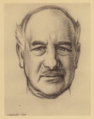 Porträtt av Rt Hon Lord Melchett of Landford (litografi) av William (after) Rothenstein