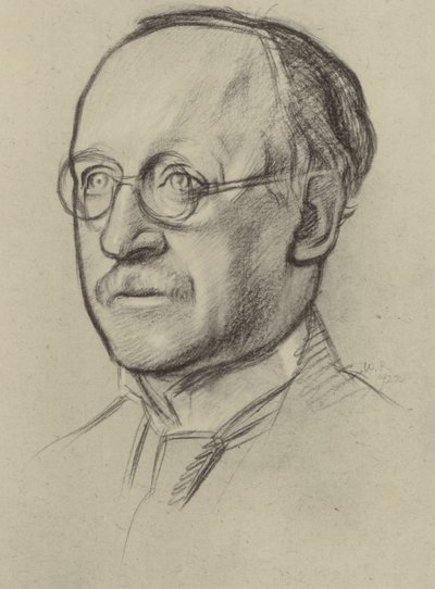 Sir Edwin Lutyens, RA (litho) av William (after) Rothenstein
