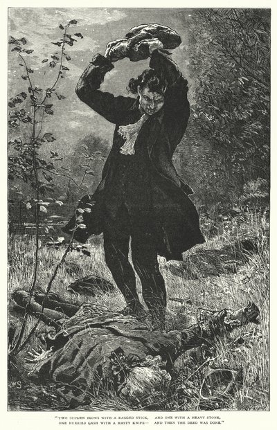 Drömmen om Eugene Aram (gravyr) av William (after) Small