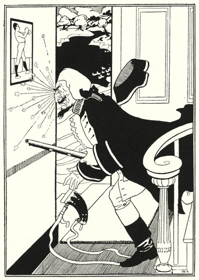 Illustration för Baron Munchausens äventyr (gravyr) av William (after) Strang