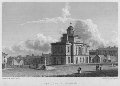 Darlington, Durham (gravyr) av William (after) Westall
