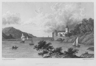 Dartmouth Castle (gravyr) av William (after) Westall
