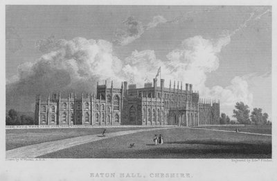 Eaton Hall, Cheshire (gravyr) av William (after) Westall