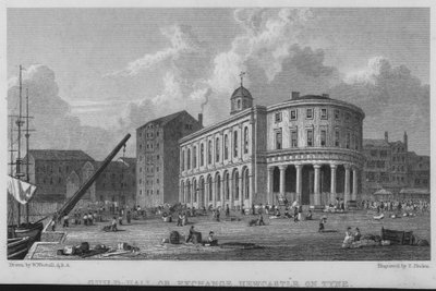Guild-Hall eller Exchange, Newcastle on Tyne (gravyr) av William (after) Westall