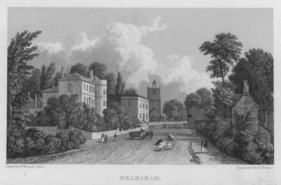 Melksham (gravyr) av William (after) Westall