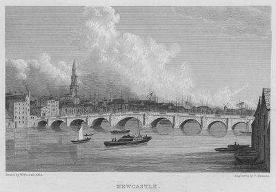 Newcastle (gravyr) av William (after) Westall