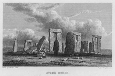 Stonehenge (gravyr) av William (after) Westall