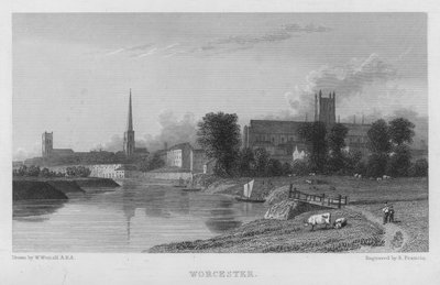 Worcester (gravyr) av William (after) Westall