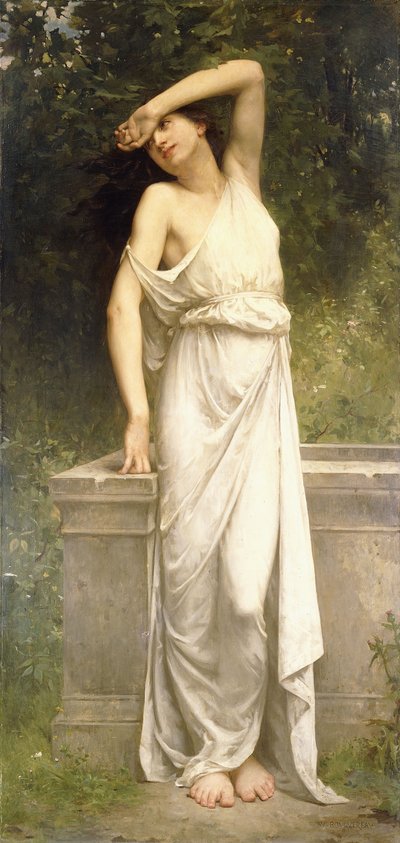 En klassisk skönhet vid en brunn, av William Adolphe Bouguereau