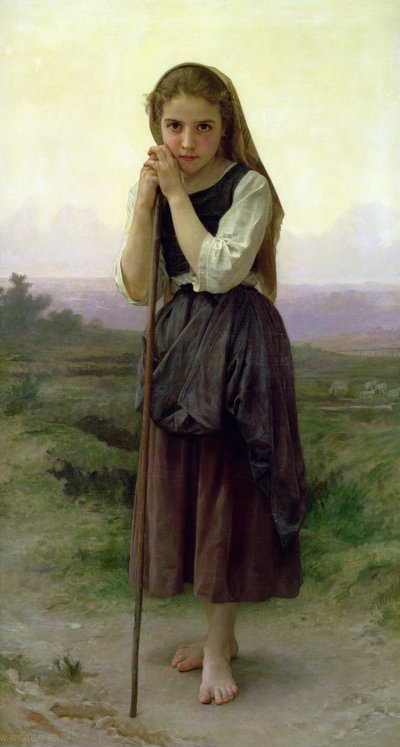 En liten herdinna, 1891 av William Adolphe Bouguereau