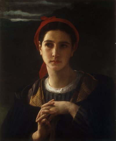 Bergere de Bordelais, 1871 av William Adolphe Bouguereau
