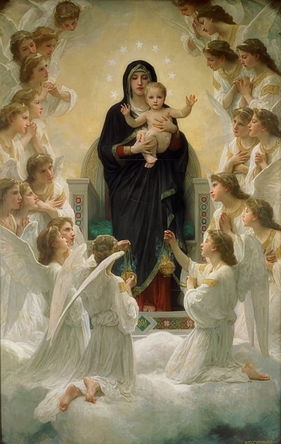 Änglarnas drottning 1900 av William Adolphe Bouguereau