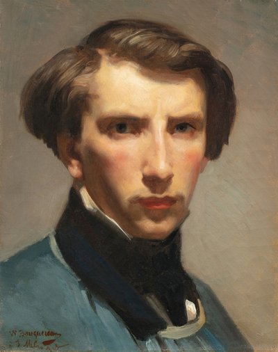 Självporträtt (olja på duk) av William Adolphe Bouguereau