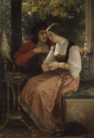 Förslaget, 1872. av William Adolphe Bouguereau