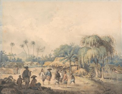 Infödda i Cochin som spelar fjäderboll i Kina av William Alexander