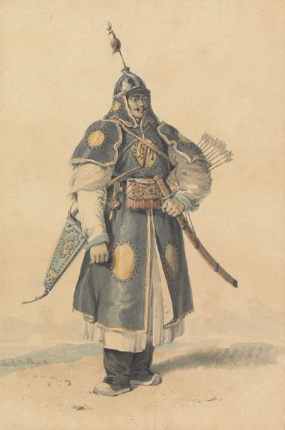 Porträtt av en kinesisk soldat av William Alexander
