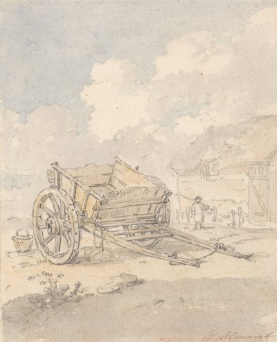Studie av en gårdsvagn av William Alexander