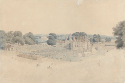 Middagen i Mote Park, Maidstone, efter Royal Review of the Kentish Volunteers av William Alexander
