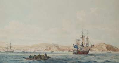 Utsikt över staden Ten-Tchoo-foo av William Alexander