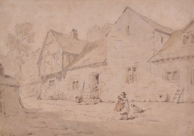 Village Scene, Kent av William Alexander