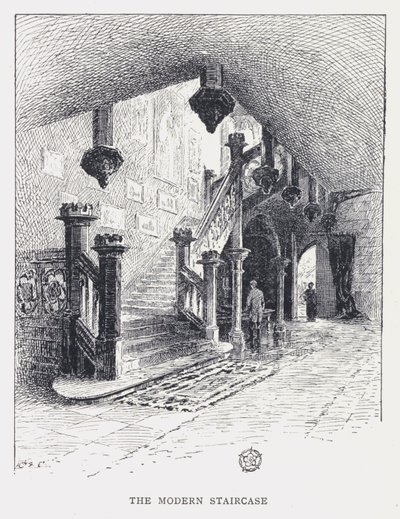 Den moderna trappan (gravyr) av William Alexander Ansted