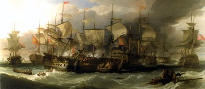 Slaget vid Cape Saint Vincent (Portugal), 14 februari av William Allan