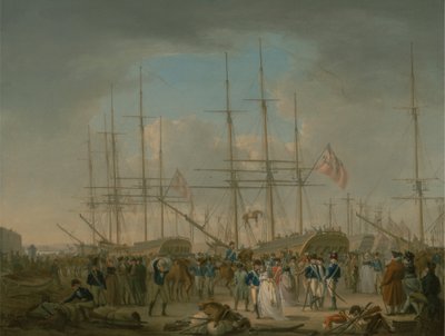 Husarer går ombord på Deptford av William Anderson