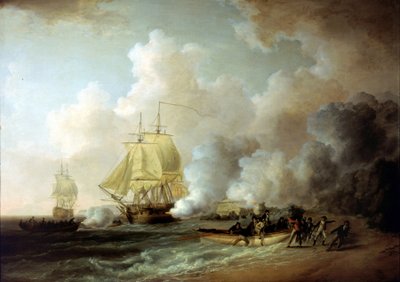Britternas erövring av Fort Louis (Martinique) den 20 mars 1794 av William Anderson