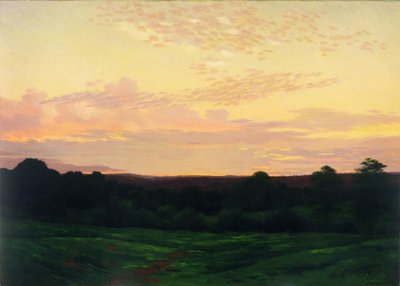 Evening, Somerset Valley, Pennsylvania, ca 1898 (olja på duk) av William Anderson Coffin