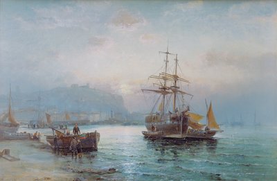 Scarboroughs hamn av William Anslow Thornley