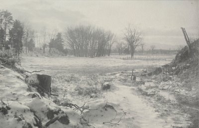 Utan titel Vinterlandskap, ca. 1900. av William B. Post