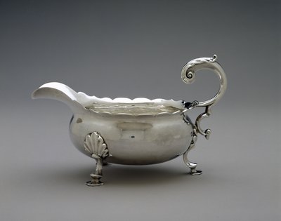 Såsbåt, ca 1755-1765 (silver) av William Ball