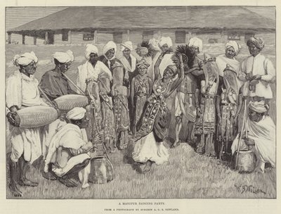 En Manipur-dansfest av William Barnes Wollen