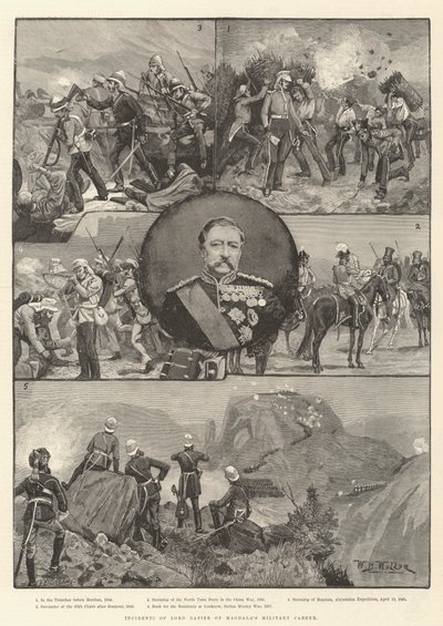 Incidenter från Lord Napier från Magdalas militära karriär av William Barnes Wollen